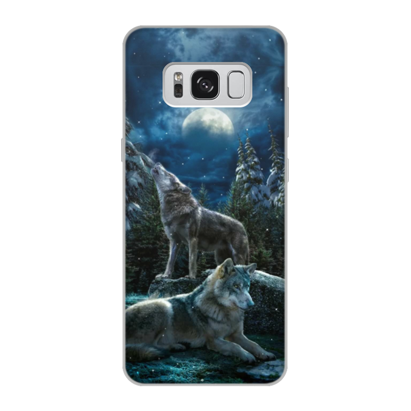Printio Чехол для Samsung Galaxy S8, объёмная печать Волки printio чехол для samsung galaxy s8 объёмная печать волки фэнтези