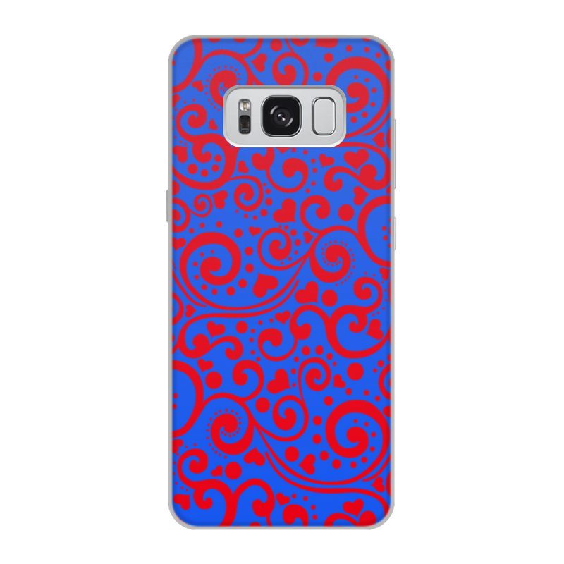 Printio Чехол для Samsung Galaxy S8, объёмная печать Сердечки