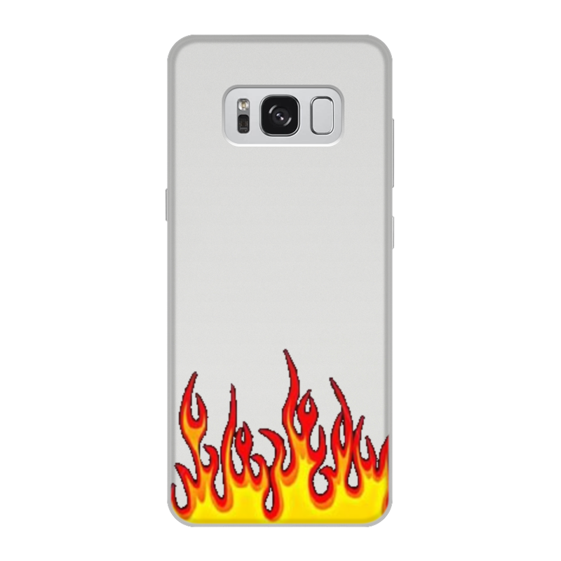 Printio Чехол для Samsung Galaxy S8, объёмная печать Пламя printio чехол для samsung galaxy s8 объёмная печать пламя и дым