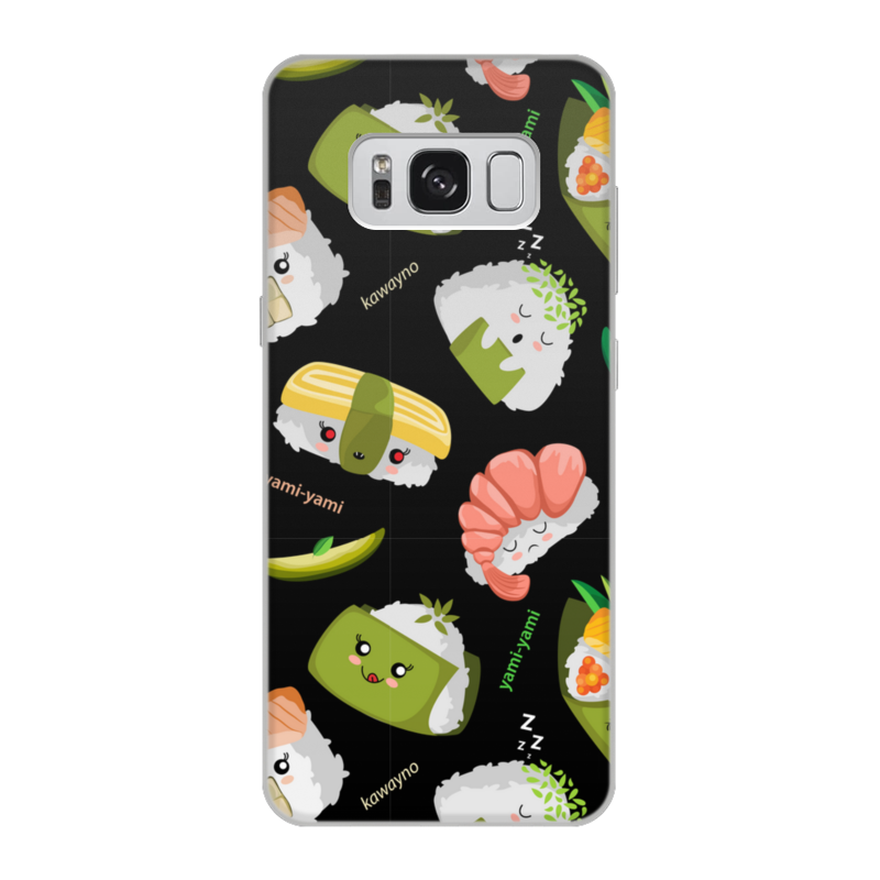 Printio Чехол для Samsung Galaxy S8, объёмная печать Кавайные суши