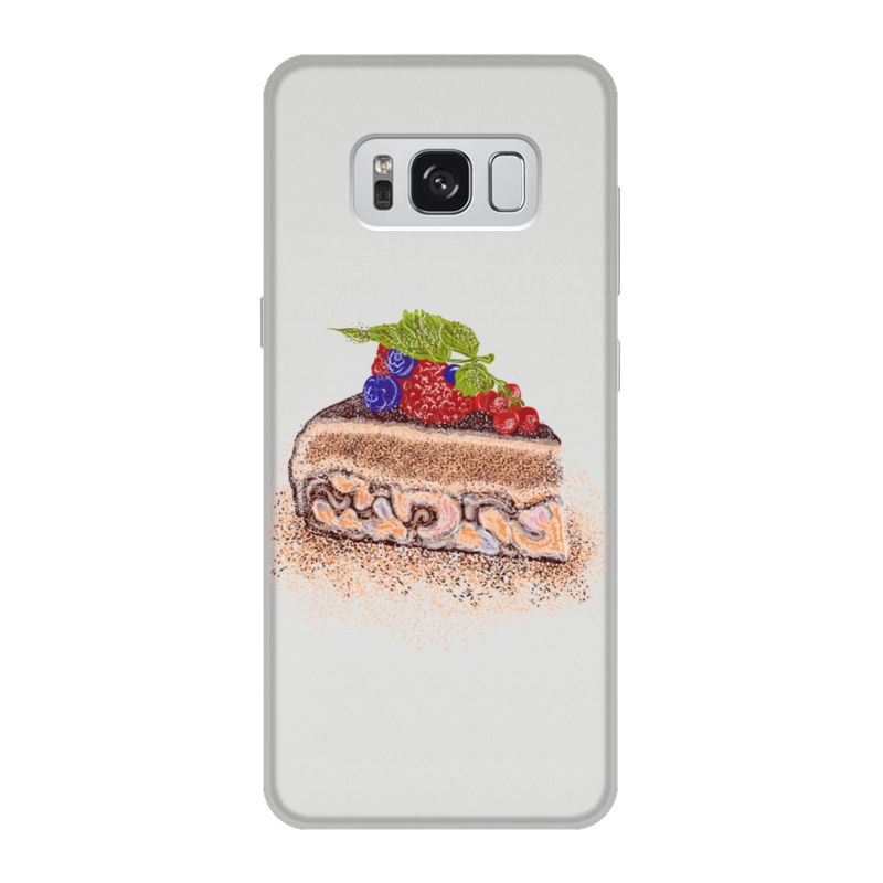Printio Чехол для Samsung Galaxy S8, объёмная печать Порция торта printio чехол для samsung galaxy s8 plus объёмная печать порция торта