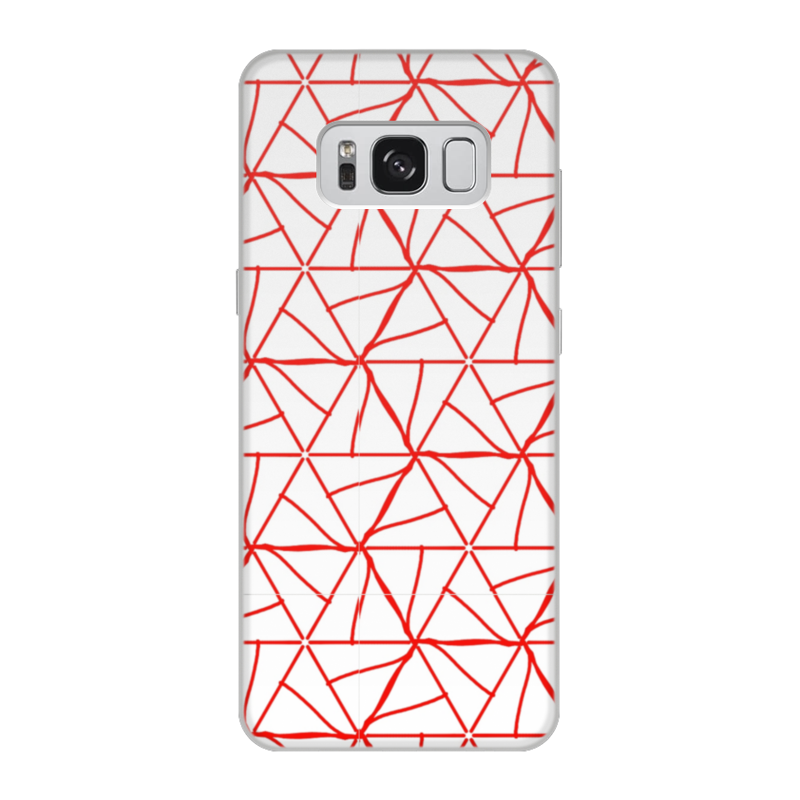 Printio Чехол для Samsung Galaxy S8, объёмная печать Узор из треугольников