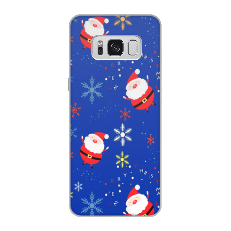 Printio Чехол для Samsung Galaxy S8, объёмная печать Санта клаус