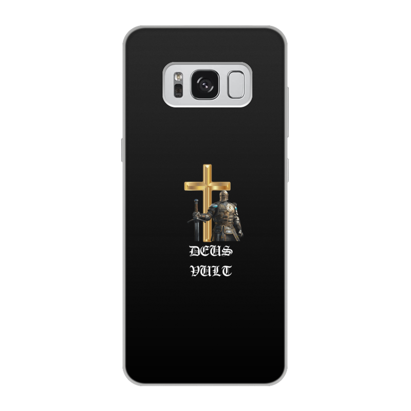 Printio Чехол для Samsung Galaxy S8, объёмная печать Deus vult. крестоносцы