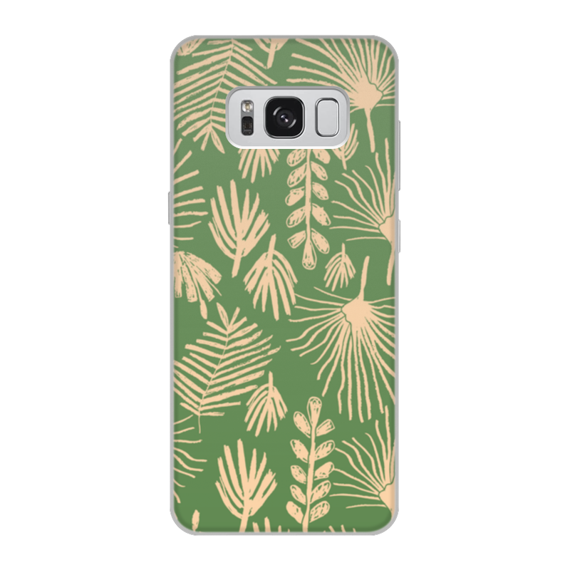 Printio Чехол для Samsung Galaxy S8, объёмная печать Тропики