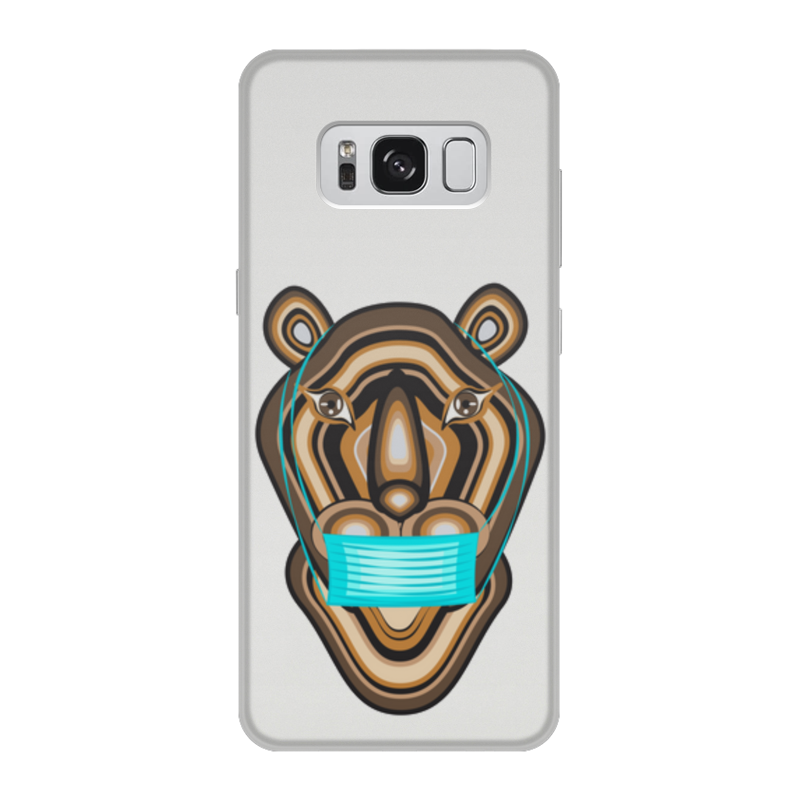 Printio Чехол для Samsung Galaxy S8, объёмная печать Тигр в маске printio чехол для samsung galaxy s8 plus объёмная печать черный тигр