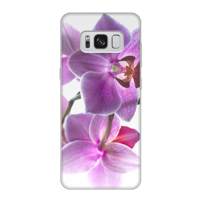 Printio Чехол для Samsung Galaxy S8, объёмная печать Орхидея printio чехол для samsung galaxy s8 объёмная печать телефонная будка красная крутой красивый телефон
