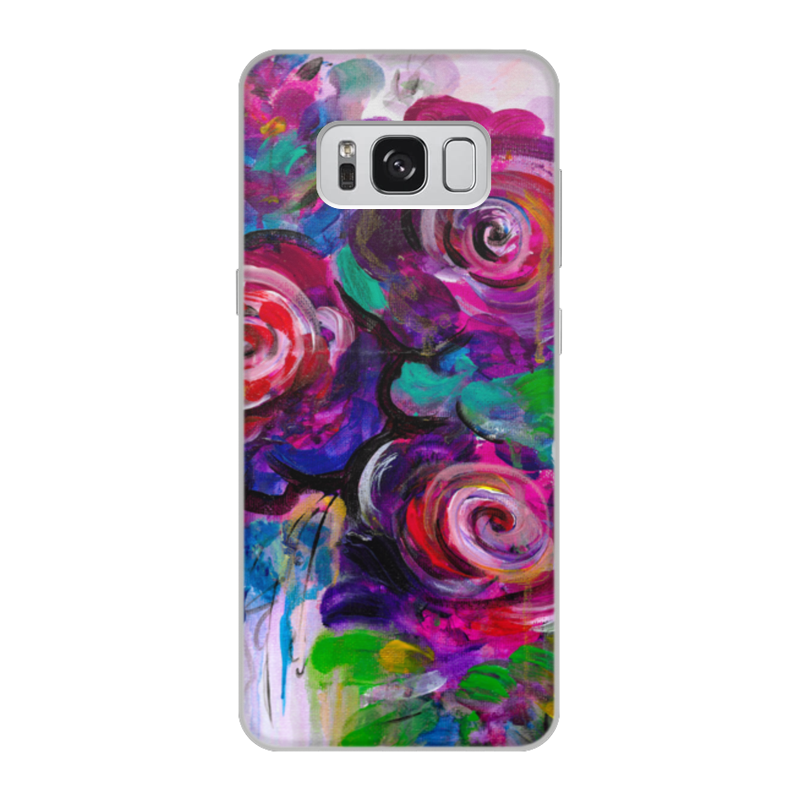 Printio Чехол для Samsung Galaxy S8, объёмная печать Цветочная провокация