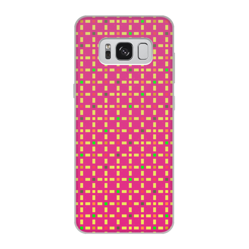Printio Чехол для Samsung Galaxy S8, объёмная печать Розовый узор чехол mypads геометрический олень для samsung galaxy xcover pro 2 задняя панель накладка бампер