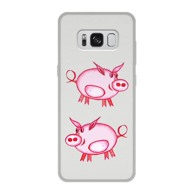 Printio Чехол для Samsung Galaxy S8, объёмная печать Розовый поросенок re pa чехол накладка soft sense для samsung galaxy m31s с 3d принтом unicorn розовый