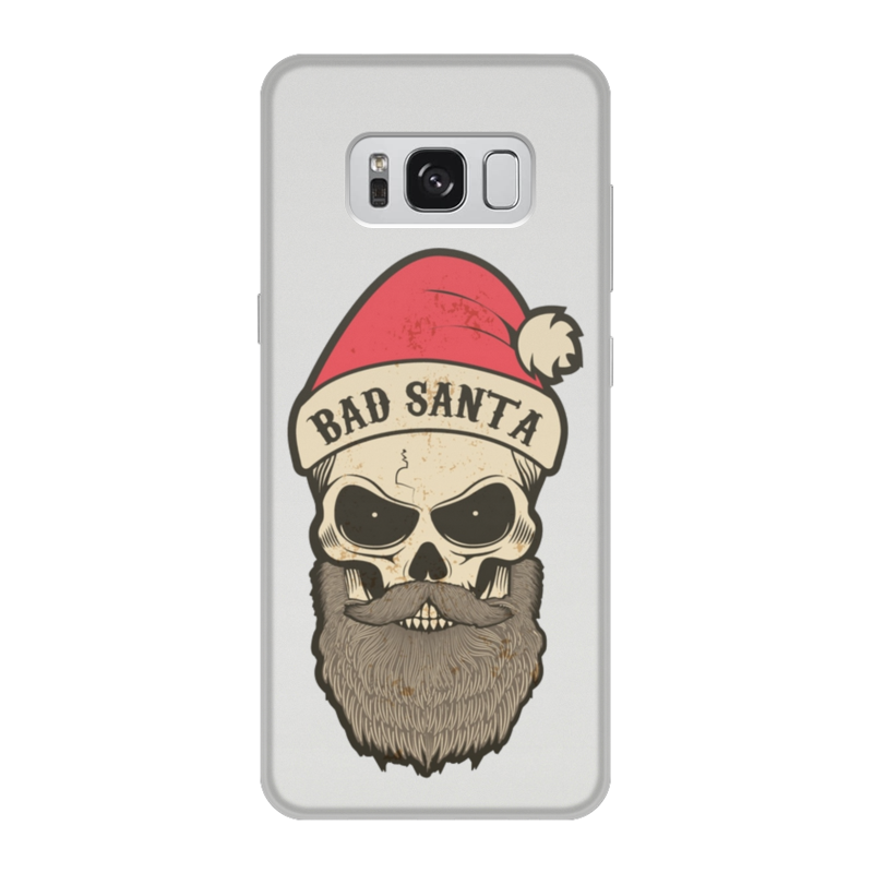 Printio Чехол для Samsung Galaxy S8, объёмная печать Санта