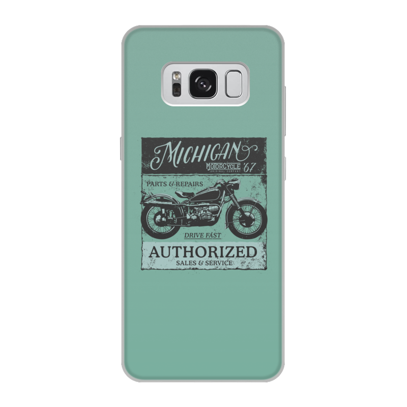 Printio Чехол для Samsung Galaxy S8, объёмная печать Michigan motorcycles 67