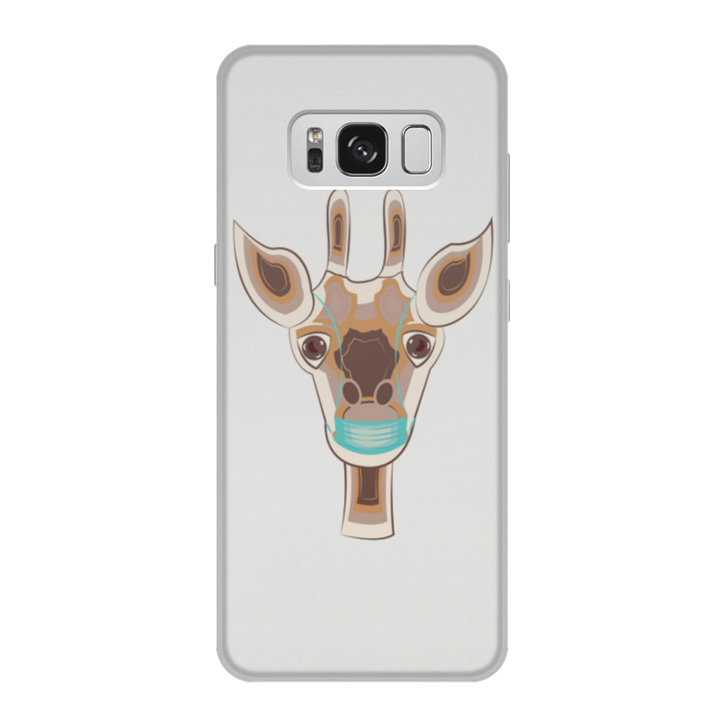 Printio Чехол для Samsung Galaxy S8, объёмная печать жираф в маске printio чехол для samsung galaxy s8 объёмная печать тигр в маске