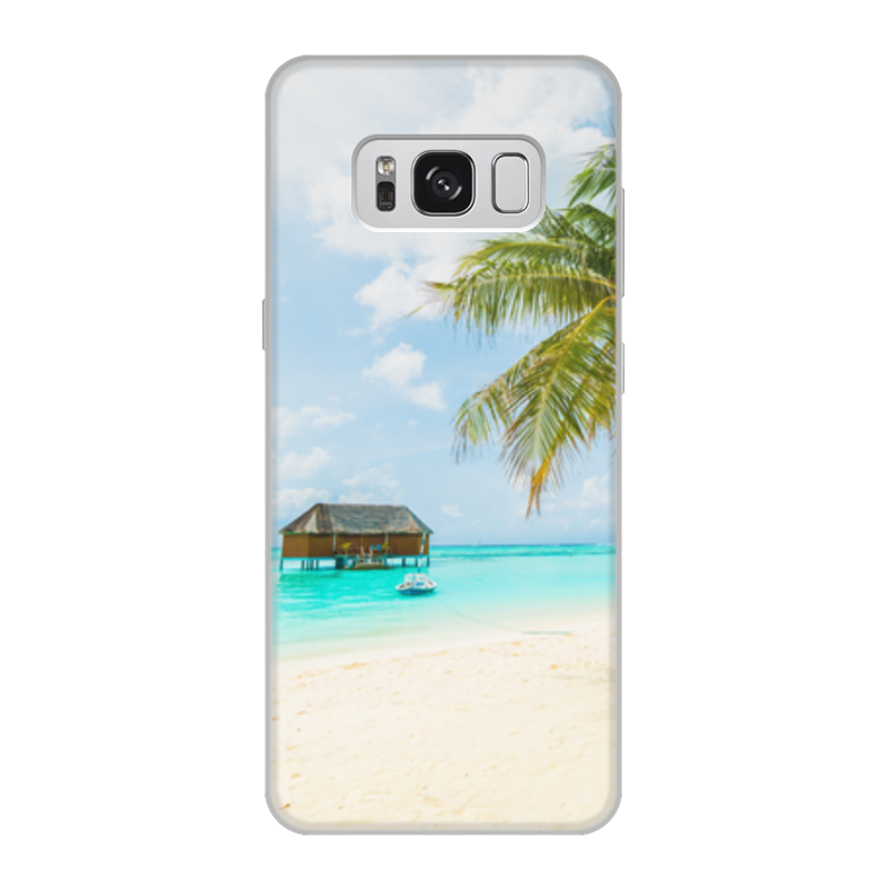 Printio Чехол для Samsung Galaxy S8, объёмная печать Морской пляж printio чехол для samsung galaxy s8 plus объёмная печать морской пляж