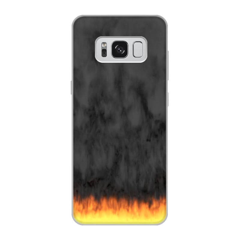 Printio Чехол для Samsung Galaxy S8, объёмная печать Пламя и дым printio чехол для samsung galaxy s8 объёмная печать пламя и дым