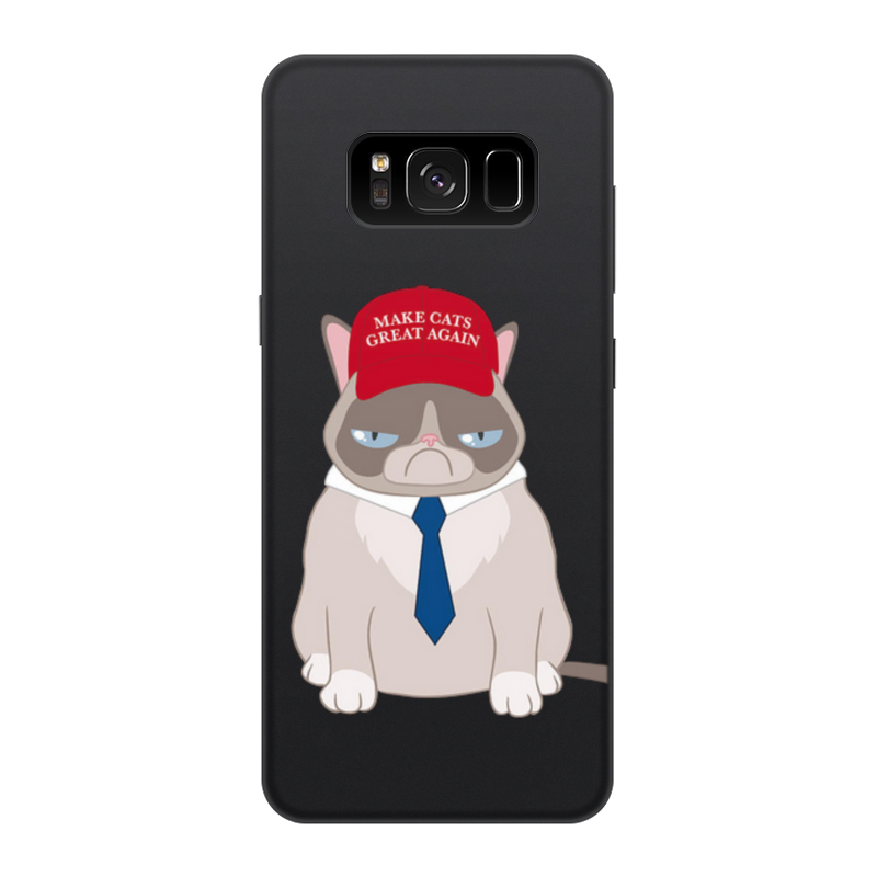 Printio Чехол для Samsung Galaxy S8, объёмная печать Make cats great again printio чехол для samsung galaxy s8 объёмная печать радужный кот