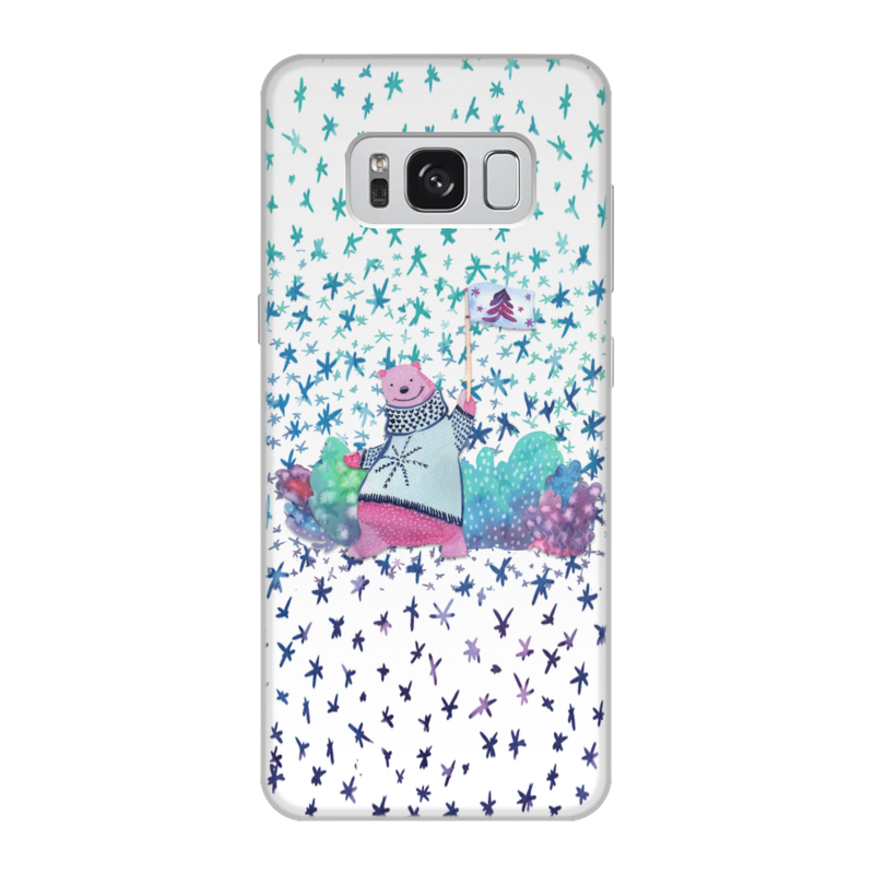 Printio Чехол для Samsung Galaxy S8, объёмная печать Медведь printio чехол для samsung galaxy s8 объёмная печать медведь символика