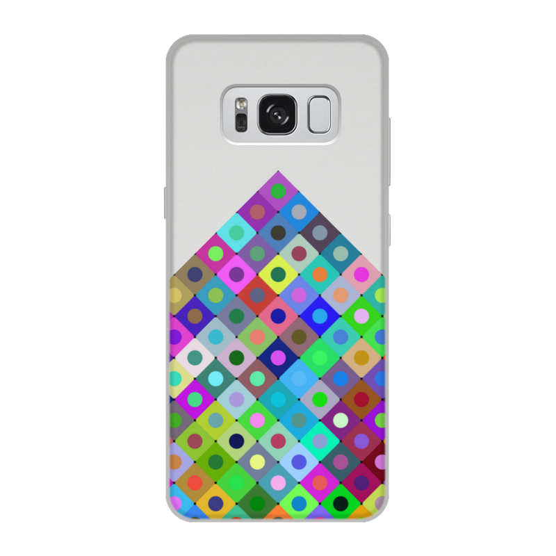 Printio Чехол для Samsung Galaxy S8, объёмная печать Круги и квадраты printio чехол для samsung galaxy s8 plus объёмная печать разноцветные круги