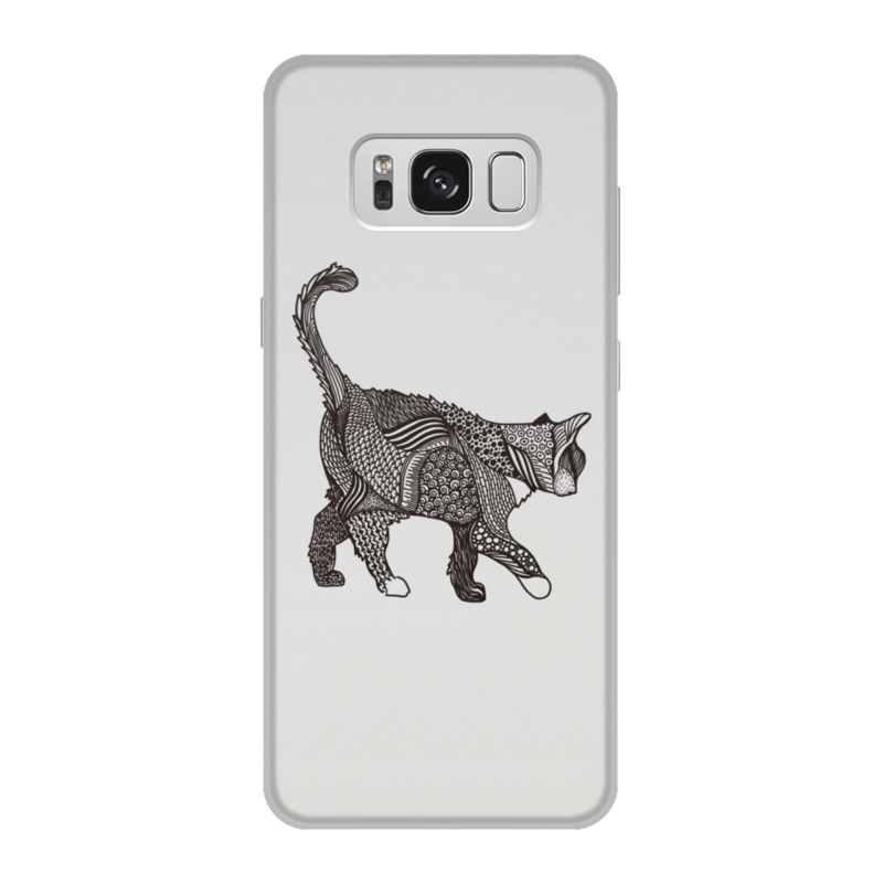 Printio Чехол для Samsung Galaxy S8, объёмная печать Кошак printio чехол для samsung galaxy s8 объёмная печать чёрно белый лев