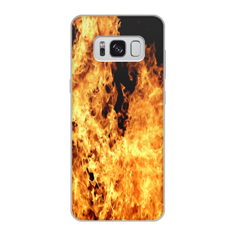 Printio Чехол для Samsung Galaxy S8, объёмная печать Огонь printio чехол для samsung galaxy s8 объёмная печать кошка и огонь