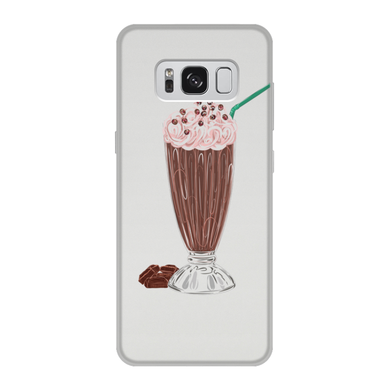 Printio Чехол для Samsung Galaxy S8, объёмная печать шоколадный коктейль