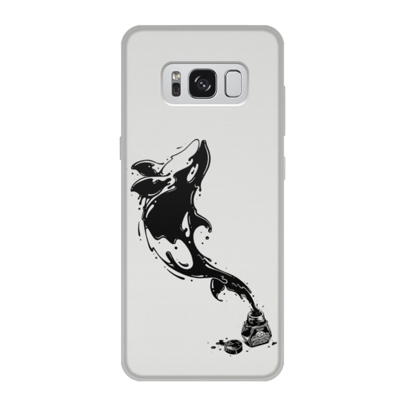 Printio Чехол для Samsung Galaxy S8, объёмная печать Чернильный дельфин printio чехол для samsung galaxy s7 объёмная печать чернильный дельфин