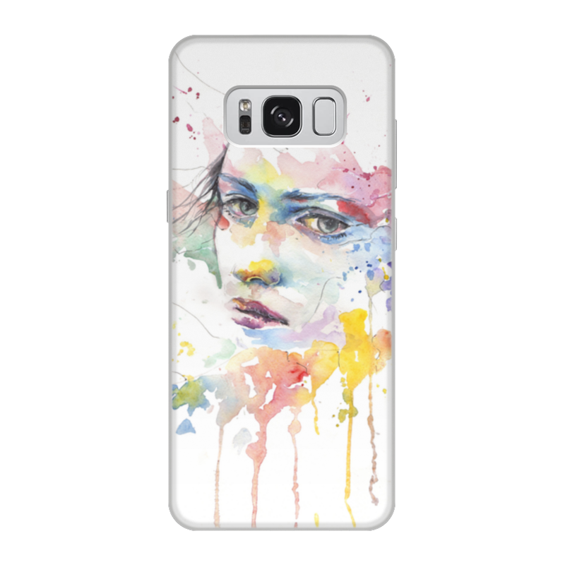 Printio Чехол для Samsung Galaxy S8, объёмная печать Абстрактная акварель чехол задняя панель накладка бампер mypads портрет девушки черно белый для huawei honor play 6 64gb 4 64gb cor l29 противоударный