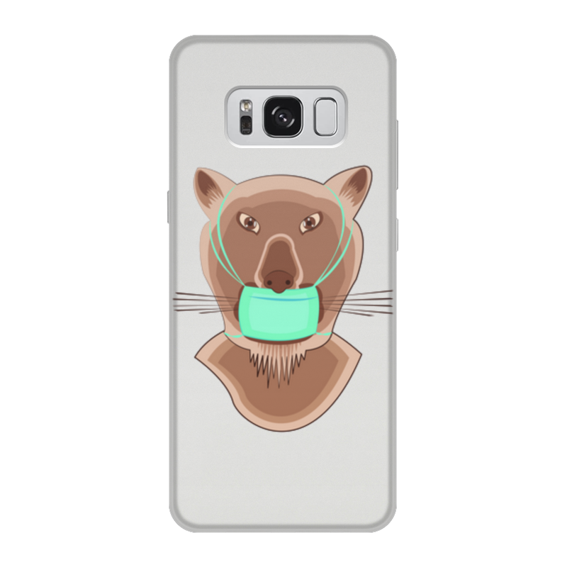 Printio Чехол для Samsung Galaxy S8, объёмная печать Львица в маске printio чехол для samsung galaxy s8 объёмная печать пантера в маске