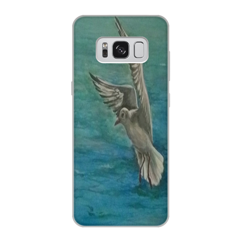 Printio Чехол для Samsung Galaxy S8, объёмная печать Чайка printio чехол для samsung galaxy s8 plus объёмная печать птица
