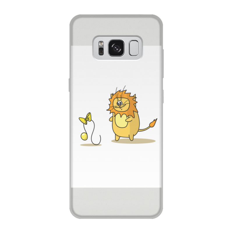 Printio Чехол для Samsung Galaxy S8, объёмная печать Кот лев. подарок для льва printio чехол для samsung galaxy s8 plus объёмная печать кот лев подарок для льва