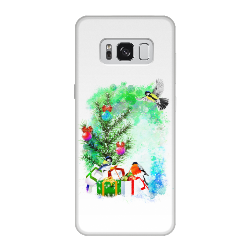 Printio Чехол для Samsung Galaxy S8, объёмная печать Новогоднее настроение. жидкий чехол с блестками олени с подарками на samsung galaxy a01 самсунг гэлакси а01