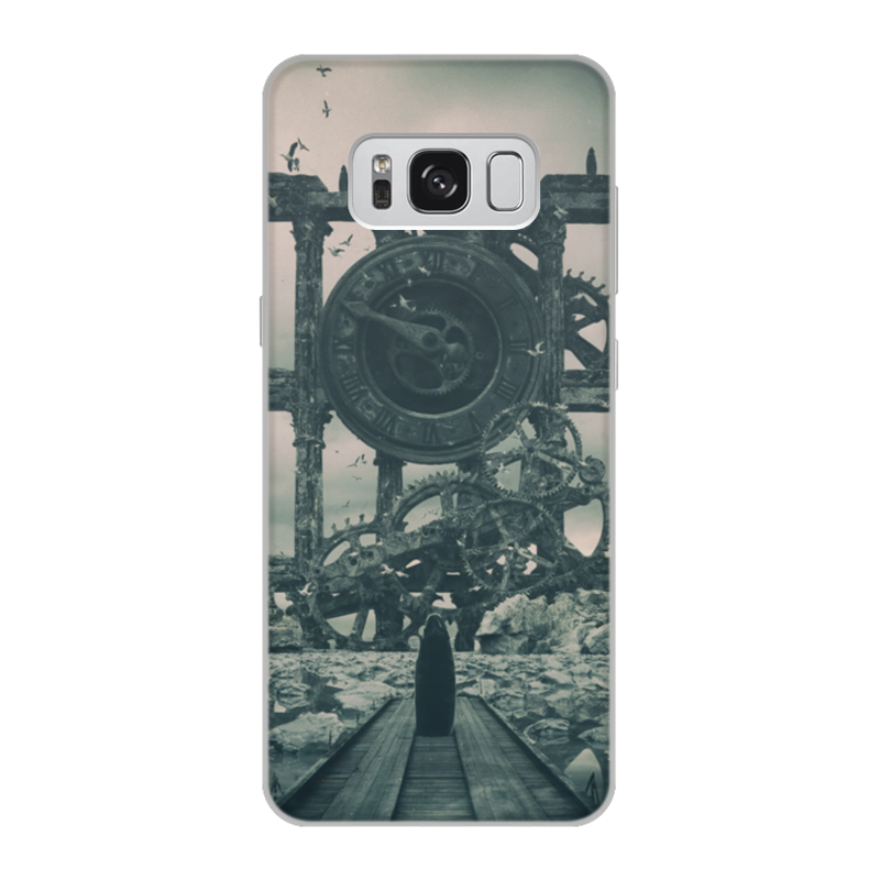 Printio Чехол для Samsung Galaxy S8, объёмная печать Время