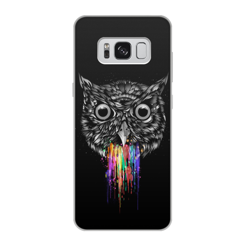 Printio Чехол для Samsung Galaxy S8, объёмная печать Радужная сова