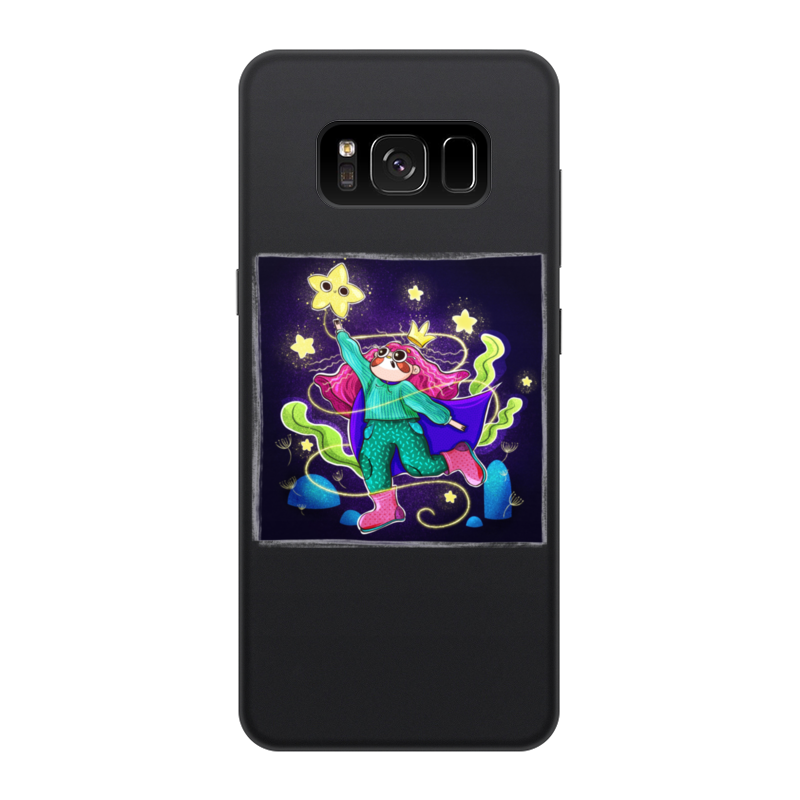 цена Printio Чехол для Samsung Galaxy S8, объёмная печать Неоновые звезды