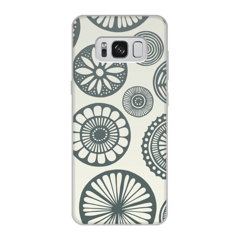 Printio Чехол для Samsung Galaxy S8, объёмная печать Круги printio чехол для samsung galaxy s8 объёмная печать цветы и бабочки