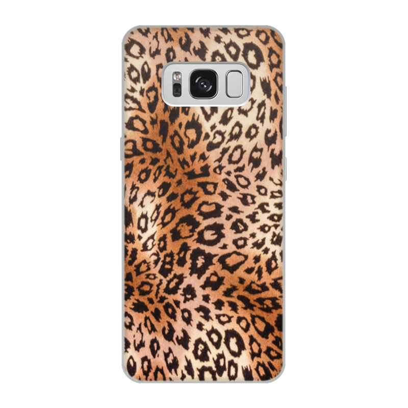 Printio Чехол для Samsung Galaxy S8, объёмная печать Леопард printio чехол для samsung galaxy s8 объёмная печать радужный леопард