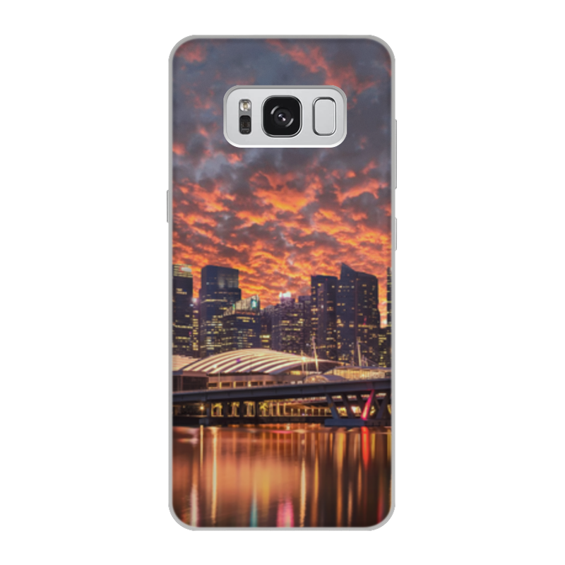 Printio Чехол для Samsung Galaxy S8, объёмная печать Город printio чехол для samsung galaxy s8 объёмная печать ночной город
