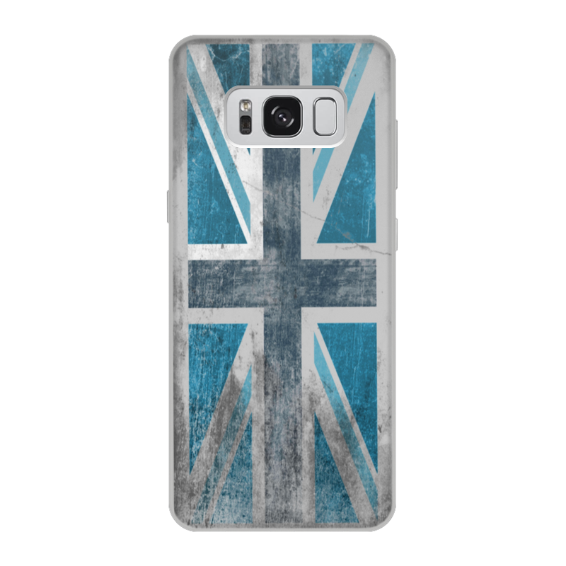 Printio Чехол для Samsung Galaxy S8, объёмная печать Синий британский флаг пенал британский стиль синий