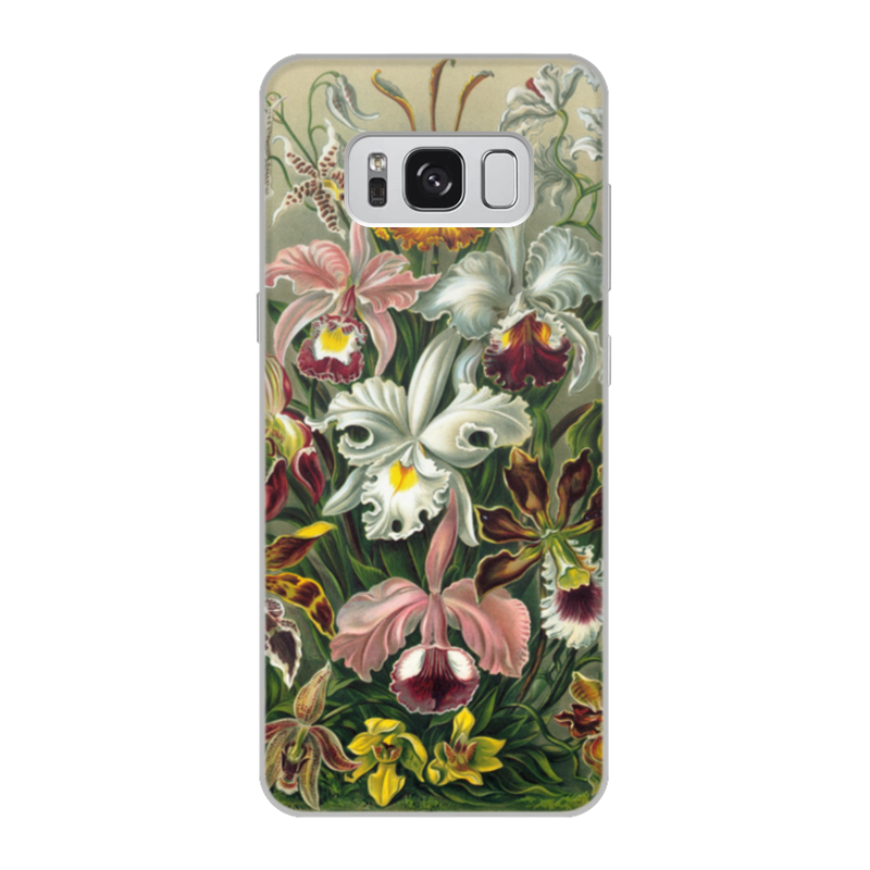 Printio Чехол для Samsung Galaxy S8, объёмная печать Орхидеи эрнста геккеля