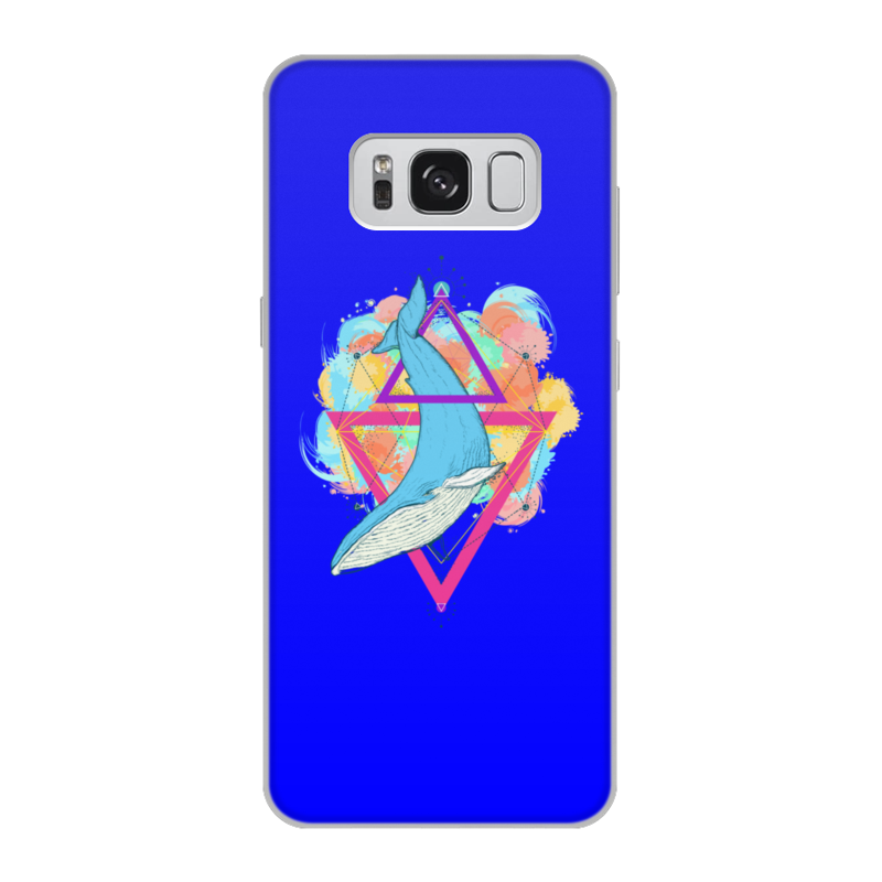 Printio Чехол для Samsung Galaxy S8, объёмная печать Кит и краски printio чехол для samsung galaxy s8 объёмная печать кит и волны