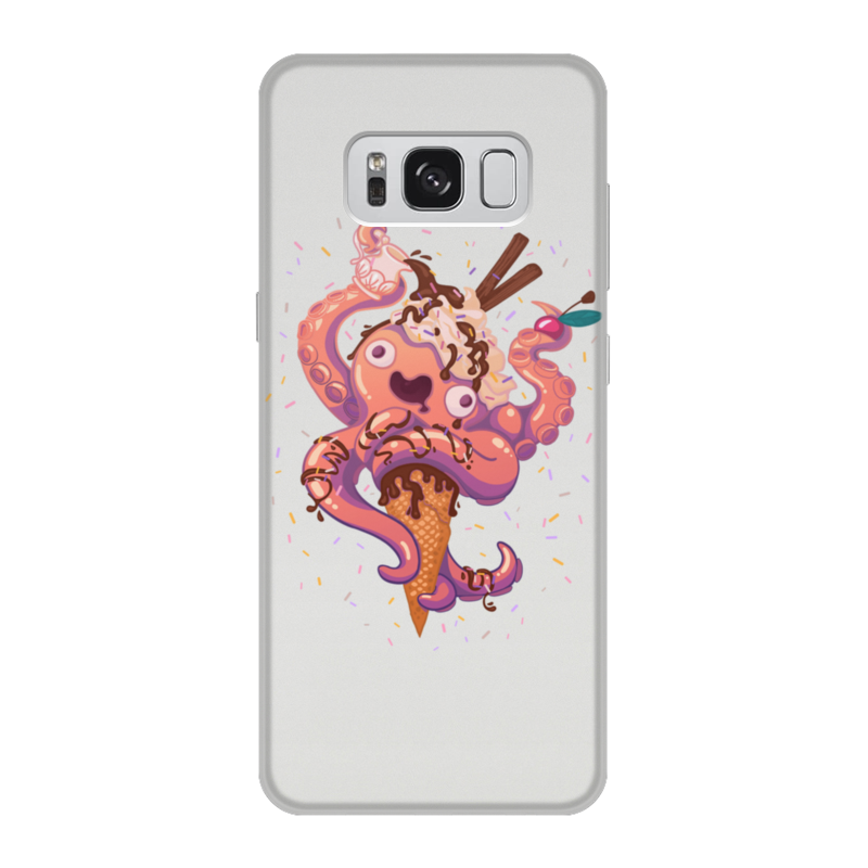 Printio Чехол для Samsung Galaxy S8, объёмная печать Крик кальмара printio чехол для samsung galaxy s7 объёмная печать крик кальмара
