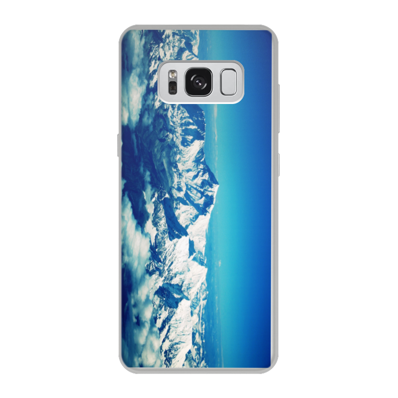 Printio Чехол для Samsung Galaxy S8, объёмная печать Снежные горы силиконовый чехол снежные горы на honor 30i