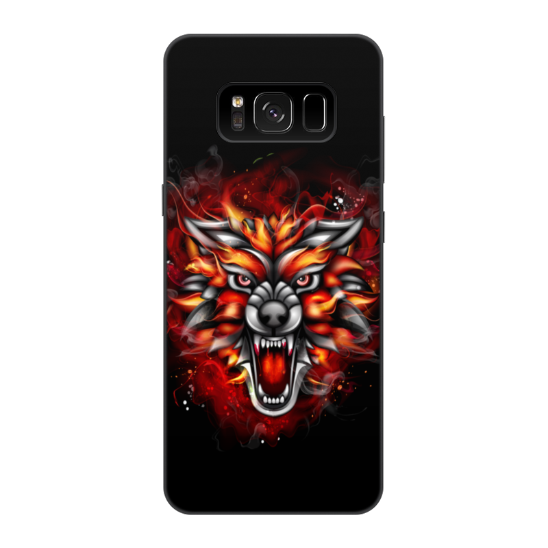 Printio Чехол для Samsung Galaxy S8, объёмная печать Wolf & fire printio чехол для samsung galaxy s8 объёмная печать fire cat