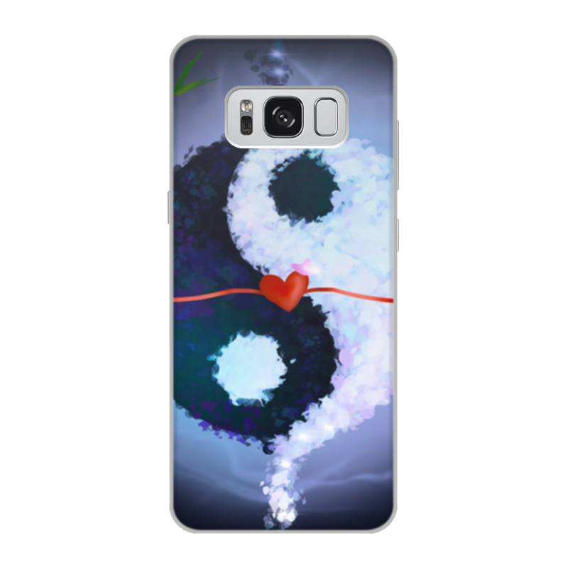 Printio Чехол для Samsung Galaxy S8, объёмная печать Инь и ян printio чехол для samsung galaxy s8 объёмная печать инь и ян