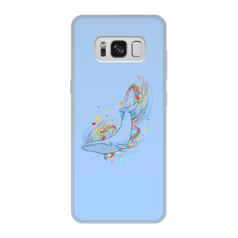 Printio Чехол для Samsung Galaxy S8, объёмная печать Кит и волны printio чехол для samsung galaxy s8 plus объёмная печать кит и волны