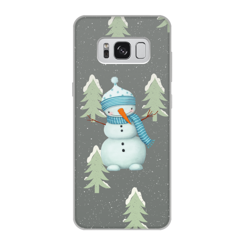 Printio Чехол для Samsung Galaxy S8, объёмная печать Снеговик printio чехол для samsung galaxy s8 объёмная печать снеговик
