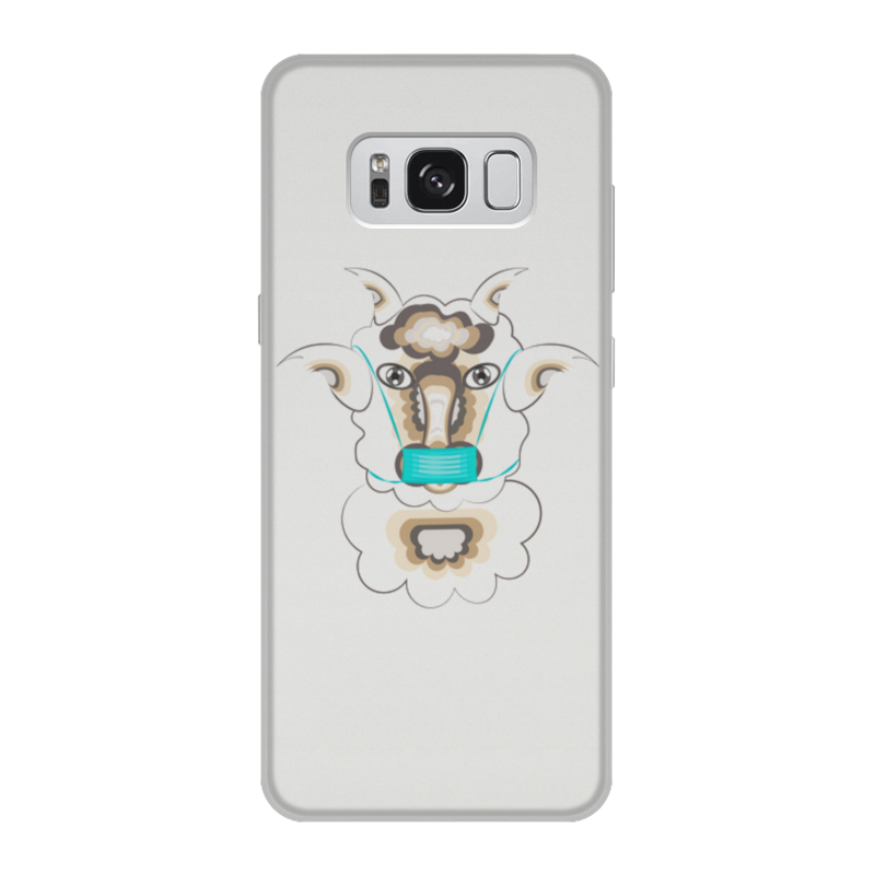 Printio Чехол для Samsung Galaxy S8, объёмная печать Барашек в маске printio чехол для samsung galaxy s8 объёмная печать тигр в маске