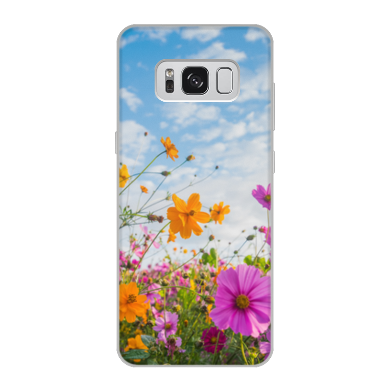 Printio Чехол для Samsung Galaxy S8, объёмная печать Полевые цветы printio чехол для samsung galaxy s8 plus объёмная печать полевые цветы