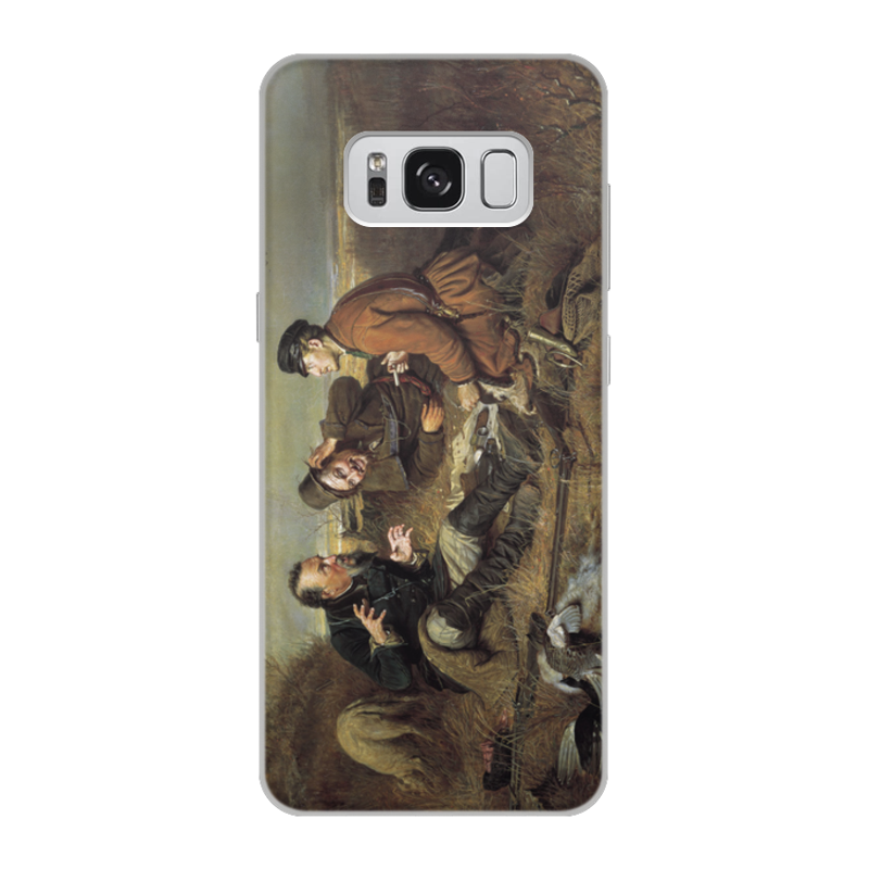 Printio Чехол для Samsung Galaxy S8, объёмная печать Охотники на привале (василий перов)
