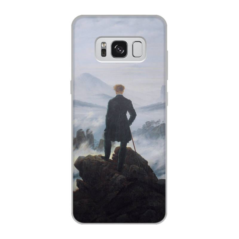 Printio Чехол для Samsung Galaxy S8, объёмная печать Странник над морем тумана